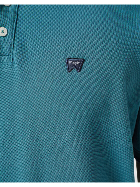 Wrangler Wrangler T-Shirt POLO SHIRT Niebieski Regular Fit