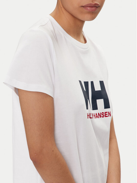 Helly Hansen Helly Hansen T-krekls W Hh Logo T-Shirt 2.0 34465 Balts Regular Fit