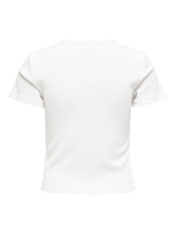ONLY ONLY Tričko Daniella 15350554 Biela Slim Fit