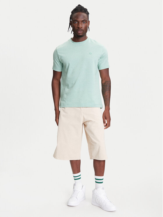 United Colors Of Benetton United Colors Of Benetton Marškinėliai 3M4WU1088 Žalia Relaxed Fit