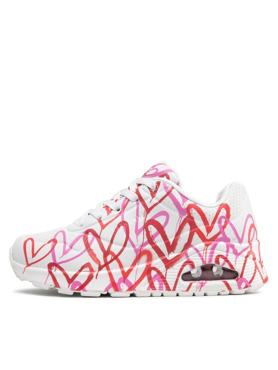 Skechers Skechers Sneakersy Uno Spread The Love 155507/WRPK Bílá