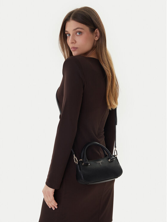 Guess Geantă Evie Mini HWBG96 64760 Negru