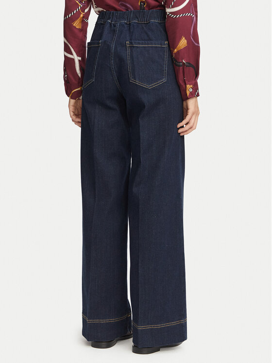Marella Marella Дънки Struzzo 2625186101 Тъмносин Wide Leg