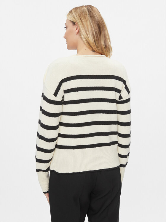Vila Vila Megztinis 14092999 Écru Regular Fit