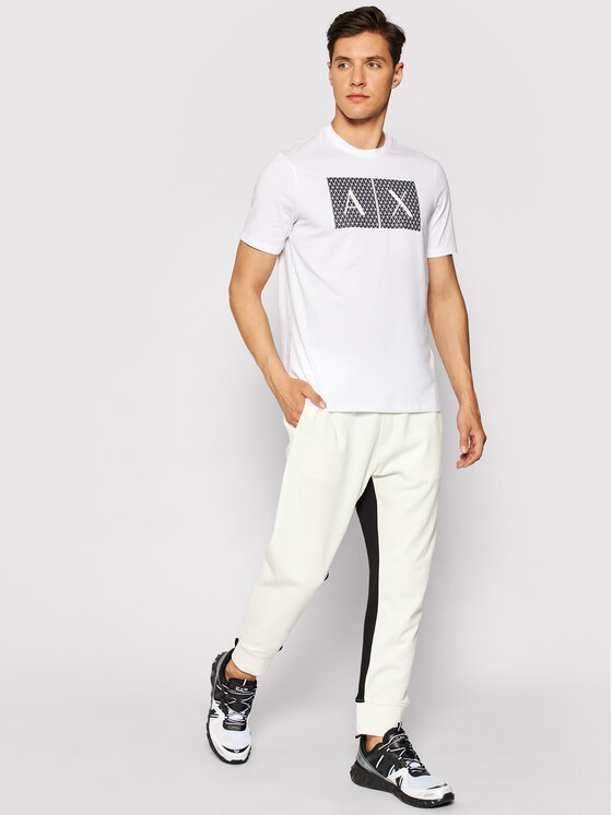Armani Exchange Armani Exchange T-krekls 8NZTCK Z8H4Z 1100 Balts Slim Fit