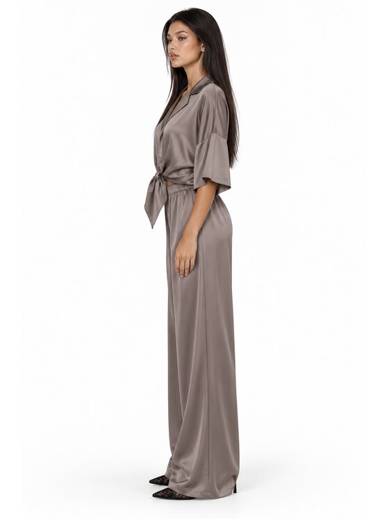 Agatha Studio Agatha Studio Komplet bluzka i spodnie A26ZS-KC-K03 Beżowy Regular Fit