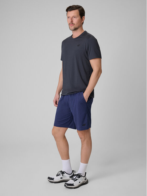 4F 4F Szorty sportowe ATHLETIC Granatowy Regular Fit