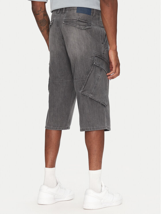 Tom Tailor Tom Tailor Дънкови шорти 1044977 Сив Relaxed Fit