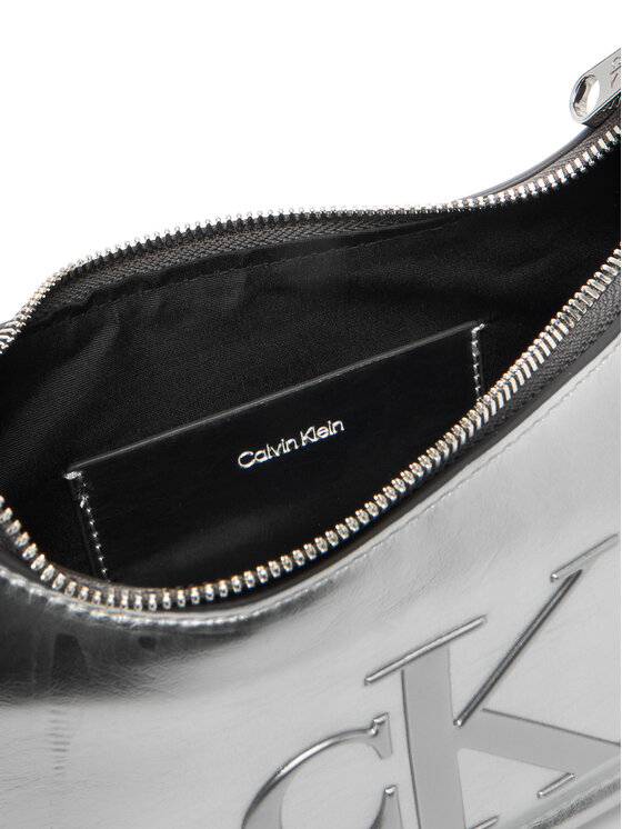 Calvin Klein Calvin Klein Táska Bold Ck Metallic Shoulder Bag LV04F3332G Ezüst