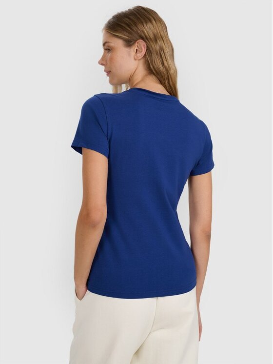 4F 4F T-shirt 4FWMM00TTSHF2255-031S Blu Slim Fit