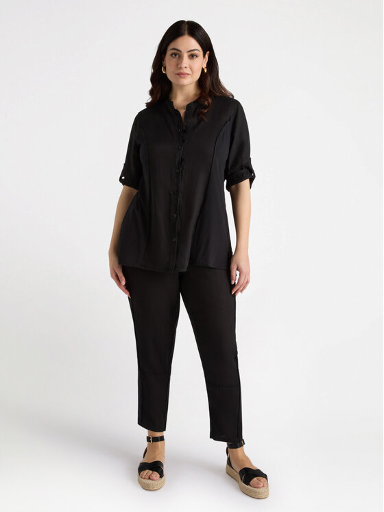 Fiorella Rubino Fiorella Rubino Camicia 5044T001270N033 Nero Over Fit