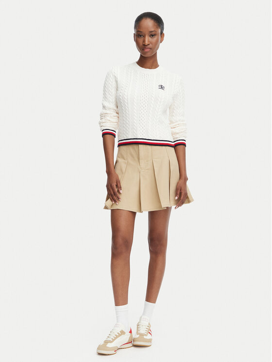 Tommy Jeans Tommy Jeans Пуловер DW0DW22933 Бял Regular Fit