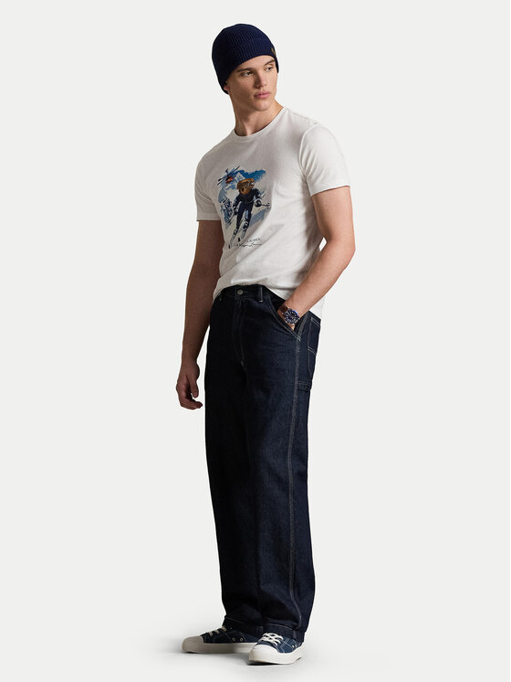 Polo Ralph Lauren Polo Ralph Lauren T-Shirt 710P07343001 Biały Regular Fit