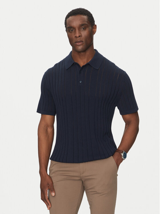 MICHAEL Michael Kors MICHAEL Michael Kors Polo CS560FG469 Tamnoplava