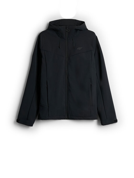 4F 4F Kurtka przejściowa URBAN COMMUTER Czarny Regular Fit