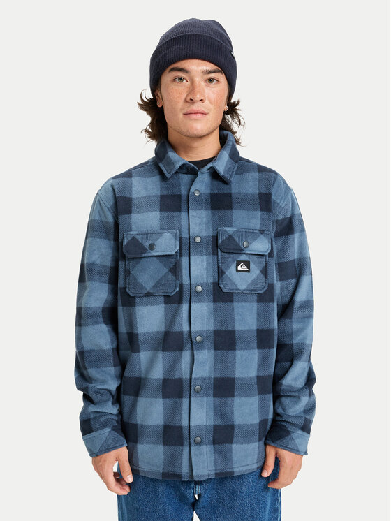 Quiksilver Koszula Bering Strait Check EQYPF03075 Granatowy Regular Fit