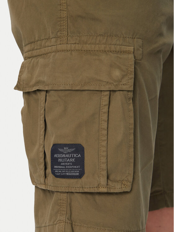 Aeronautica Militare Aeronautica Militare Σορτς υφασμάτινο 261BE0066UCT01122 Πράσινο Regular Fit
