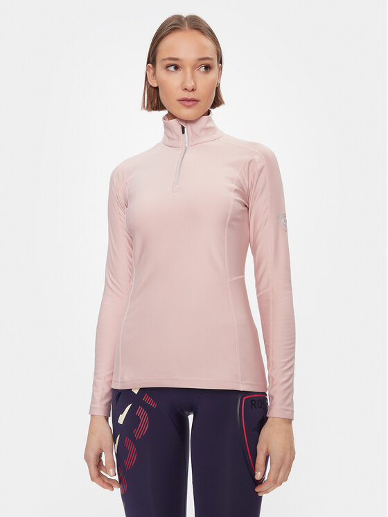 Rossignol Rossignol Μπλούζα τεχνική Classique 1/2 Zip RLLWL11 Ροζ Slim Fit