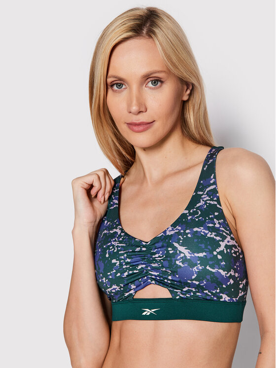 Reebok Reebok Спортен сутиен Modern Safari HK4806 Зелен