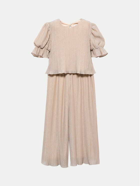 Abel & Lula Abel & Lula Set Bluse und Hose 5723 Beige Regular Fit