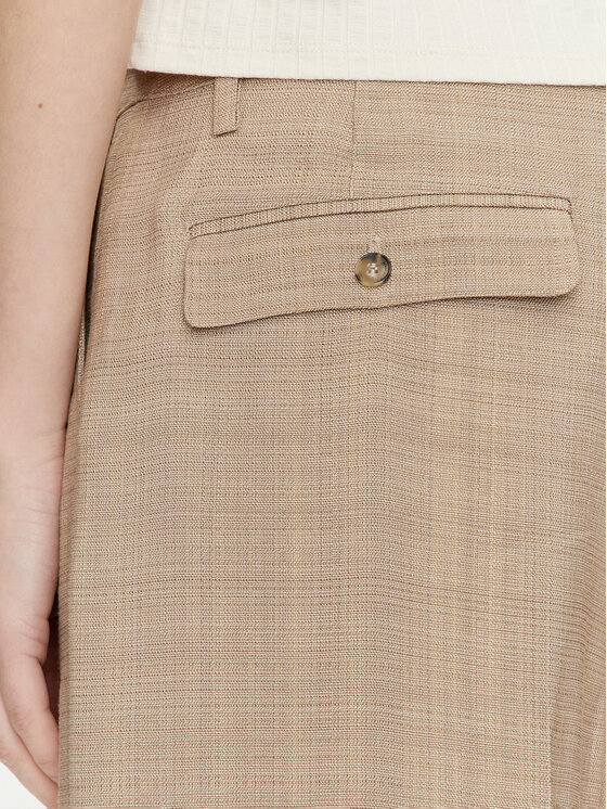 Herskind Herskind Riidest püksid Lotus 5114110 Beež Relaxed Fit