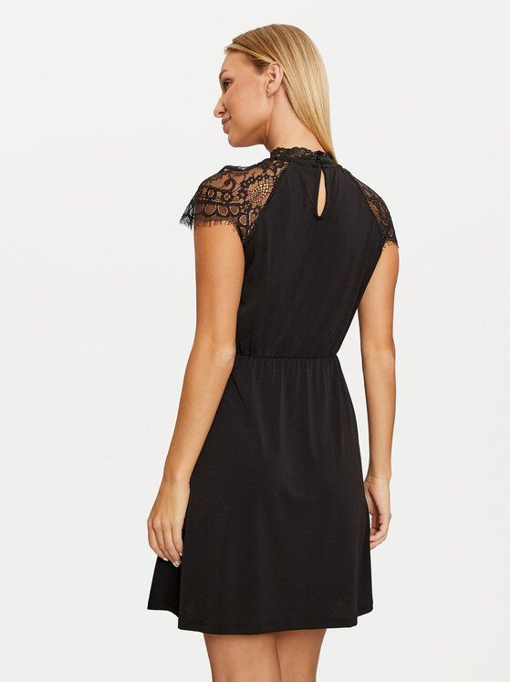 Vero Moda Vero Moda Koktejlové šaty Milla 10319974 Černá Standard Fit