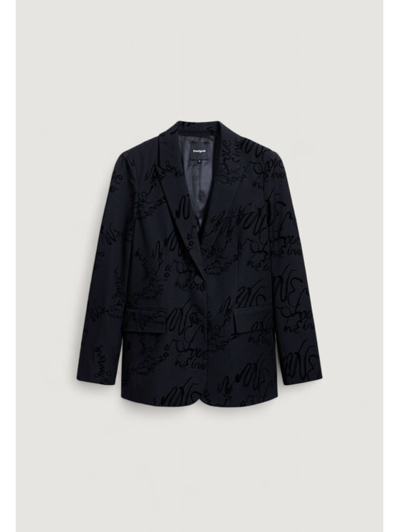 Desigual Desigual Giacca da donna AME_LONG BEACH Nero Long Fit