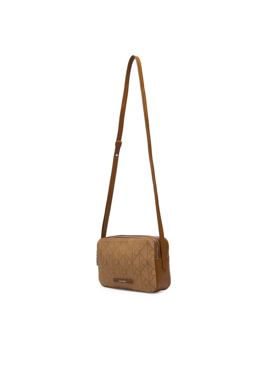 Calvin Klein Calvin Klein Käekott Emblem Aop Jacquard Camera Bag LV04F3533G Pruun