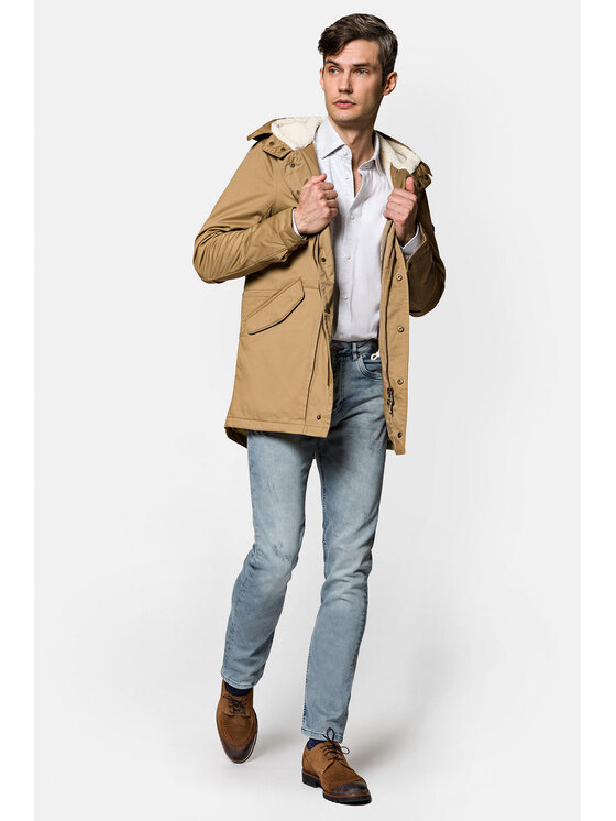 Lancerto Lancerto Kurtka zimowa Stockholm KU097222000001 Beżowy Regular Fit