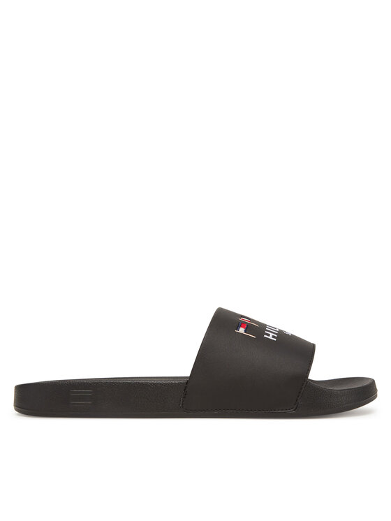 Tommy Hilfiger Tommy Hilfiger Şlapi Flags Pool Slide FM0FM05431 Negru