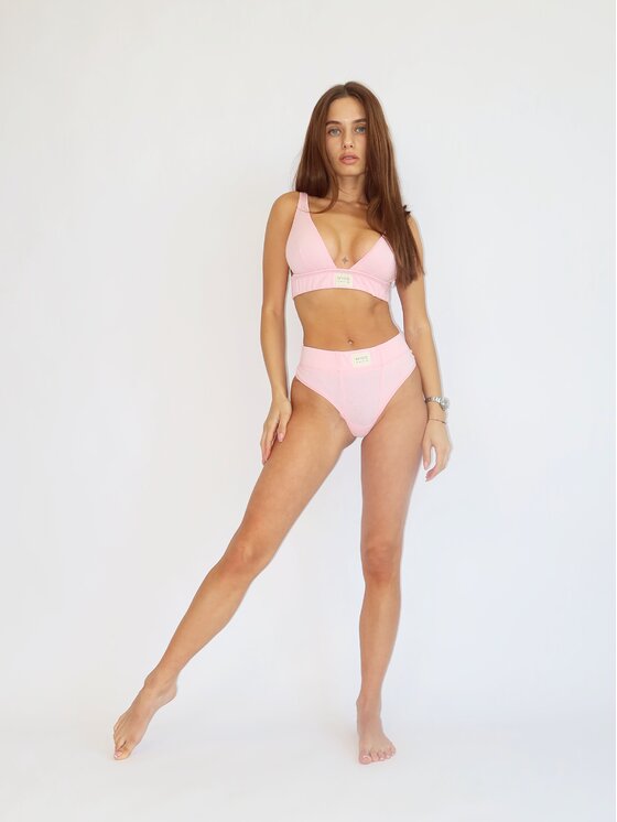 MissDenim MissDenim Biustonosz bezfiszbinowy Cotton Bra Różowy