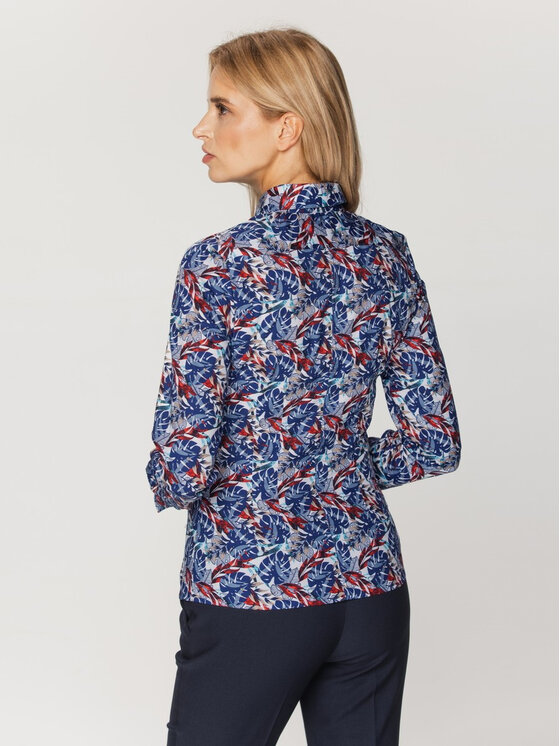 Willsoor Willsoor Koszula 61207 Granatowy Slim Fit