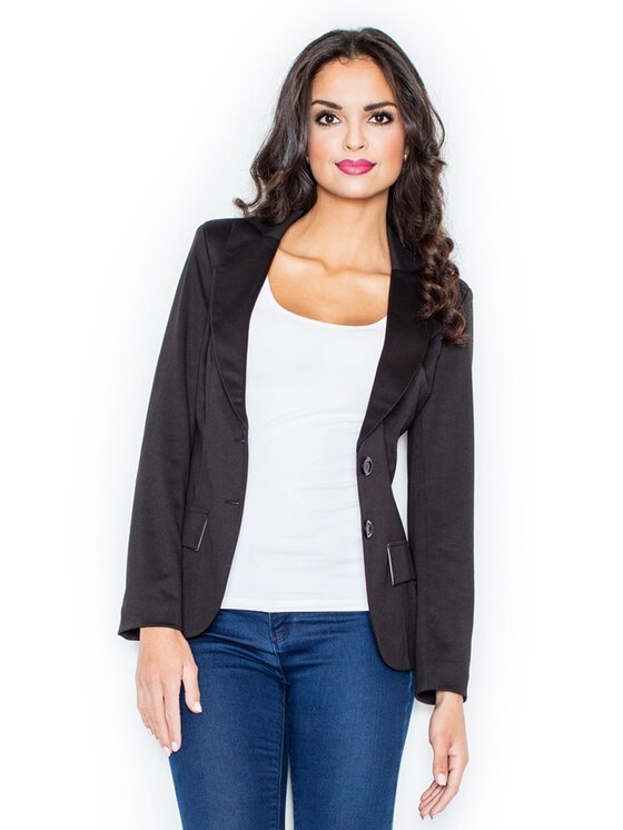 FIGL FIGL Σακάκι M085 Μαύρο Slim Fit