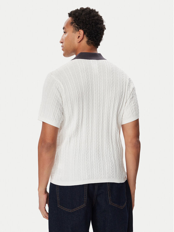 adidas adidas Polo KR9765 Biały Loose Fit