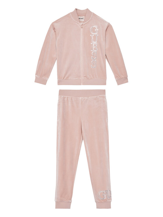 Guess Guess Tepláková souprava K4BG06 K0232 Růžová Regular Fit