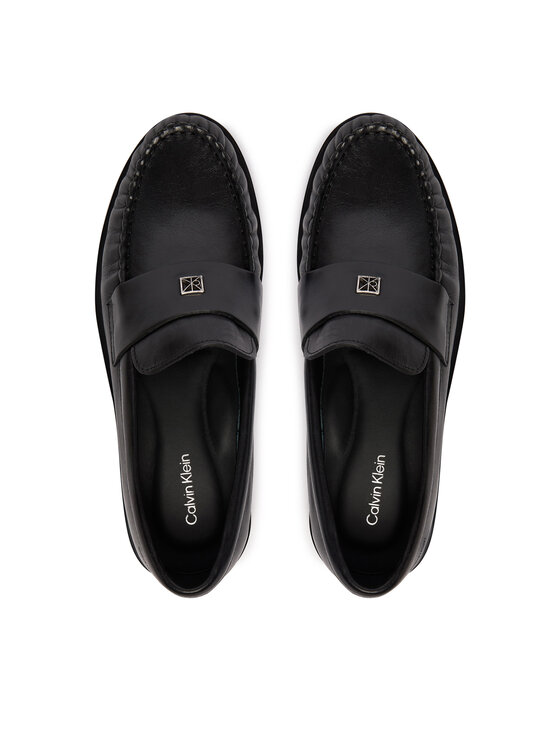 Calvin Klein Calvin Klein Lords Round Loafer Lth HW0HW03031 Fekete