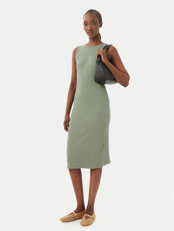 Vero Moda Vero Moda Igapäevane kleit Ruby 10343004 Khakivärviline Slim Fit