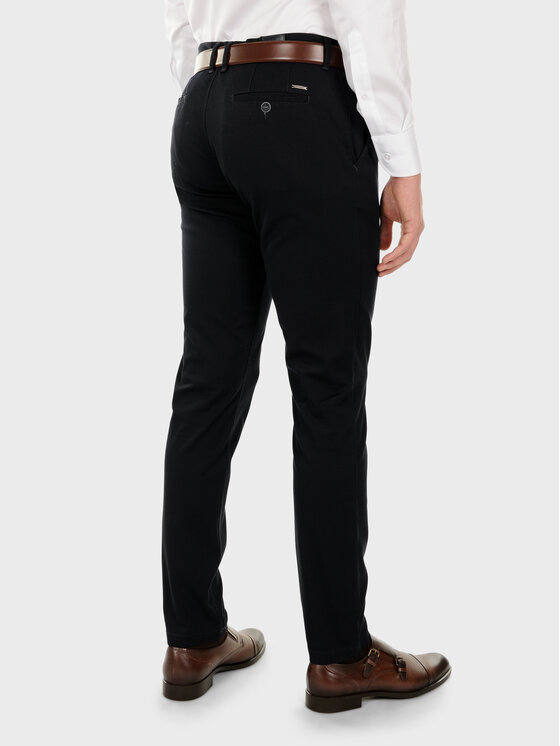 Evenemen Evenemen Chinosy MOTIF Granatowy Slim Fit