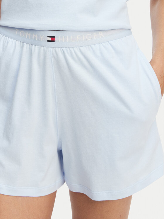 Tommy Hilfiger Tommy Hilfiger Pizsama UW0UW05912 Világoskék Regular Fit