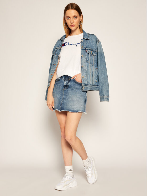 Pepe Jeans Pepe Jeans Džínsová sukňa PEPE ARCHIVE Rachel PL900877 Tmavomodrá Regular Fit
