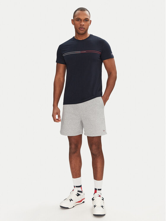Tommy Jeans Tommy Jeans Pantaloni scurți sport Flag Beach DM0DM21931 Gri Regular Fit