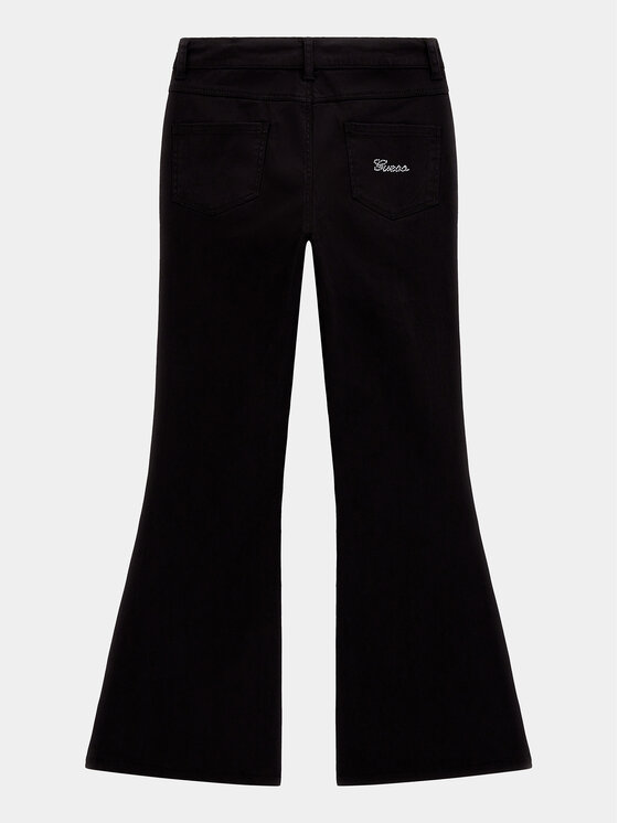 Guess Guess Pantaloni di tessuto J4RB01 WF7H0 Nero Bootcut Fit