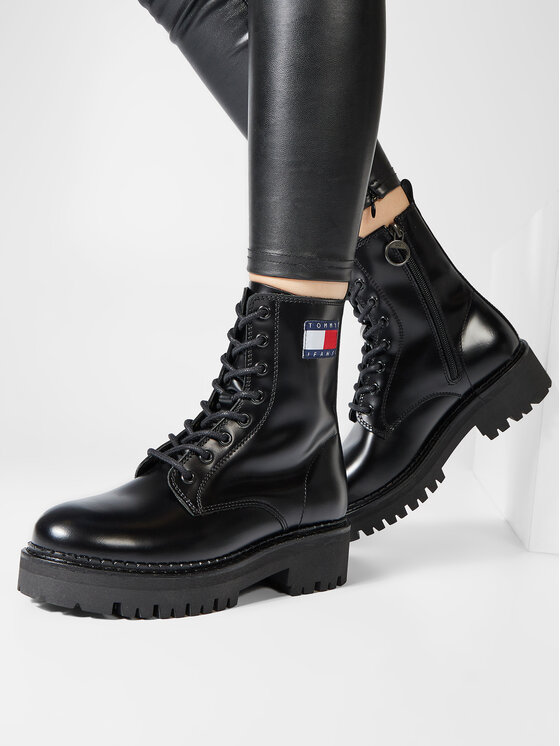 Tommy jeans lace up boots new arrivals