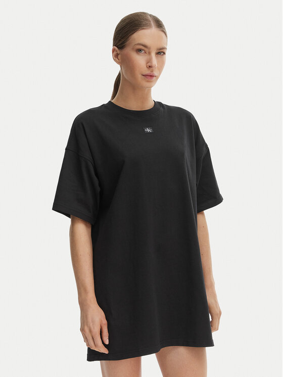 Calvin Klein Jeans Rochie de zi LV047F228G Negru Oversize