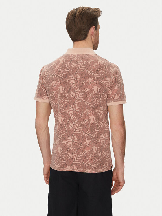 Blend Blend Тениска с яка и копчета 20718251 Розов Regular Fit