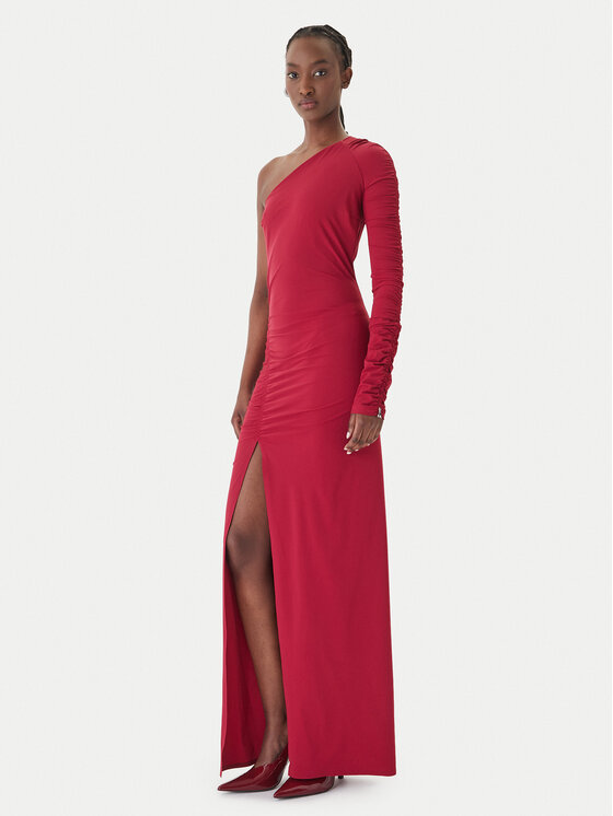 Patrizia Pepe Patrizia Pepe Večerna obleka 2A3012/JZ26-R894 Bordo rdeča Regular Fit