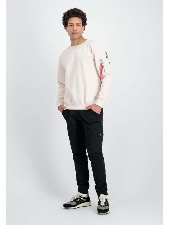 Alpha Industries Alpha Industries Bluza Dragon Embroidery Sweatshirt Beżowy Regular Fit