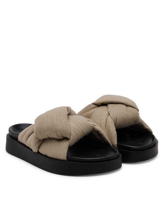 Inuikii Inuikii Klapki Oversized 70104-147 708 Beżowy