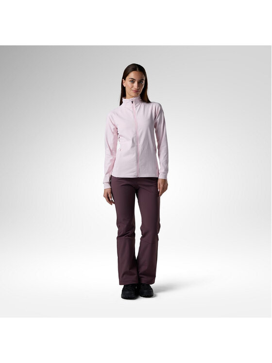 Rossignol Rossignol Bluza techniczna W Mid Layer Stretch Jkt Różowy jasny Slim Fit