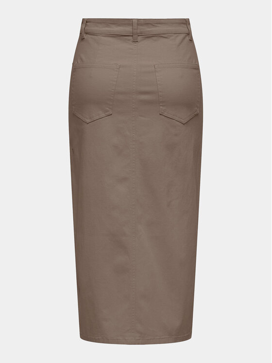 ONLY ONLY Džínová sukně Lola 15318146 Hnědá Regular Fit